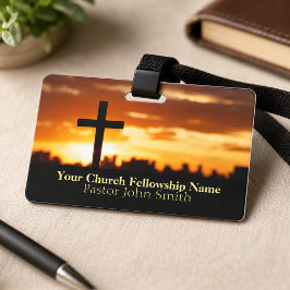 Crachá Pastor da Igreja Sunset Cross2 