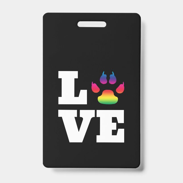 Crachá Pata arco-íris (Frente)