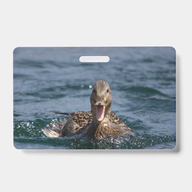 Crachá Pato com bico aberto (Frente)
