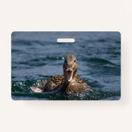 Crachá Pato com bico aberto