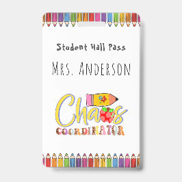 Crachá Pencil Colorido Hall do Professor para Sala de Aul