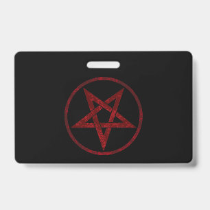 Crachá Pentagrama do Diabo Vermelho