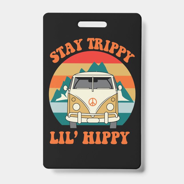 Crachá Pequeno hippie (Frente)