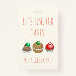 Crachá Pequenos bolos Aniversário