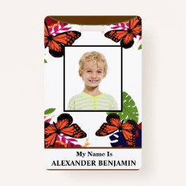 Crachá Personalização de Fotografia do Estudante Filho do