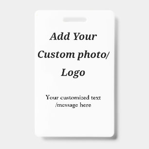 Crachá personalizado adicione seu logotipo de foto ao seu
