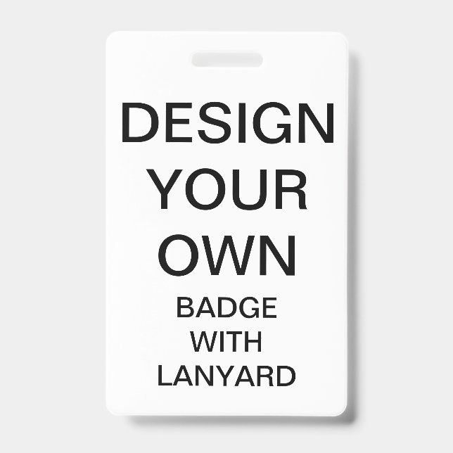 Crachá Personalizado COM CORREIA PARA PESCOÇO (Frente)