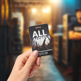 Crachá Personalizado de Acesso Total a Evento de C