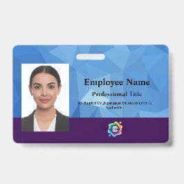 Crachá Personalizado de Funcionário com Foto, Códi