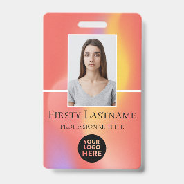 Crachá Personalizado de Funcionário com Foto, Códi