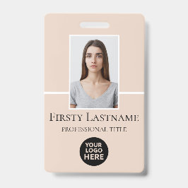 Crachá Personalizado de Funcionário com Foto, Códi