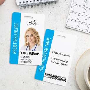 Crachá Personalizado de Funcionário de Hospital co