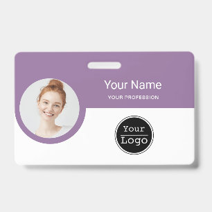 Crachá Personalizado de Funcionário - Foto, Código