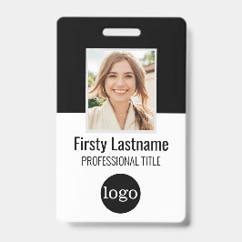 Crachá Personalizado de Funcionário - Foto, Código