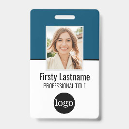 Crachá Personalizado de Funcionário - Foto, Código