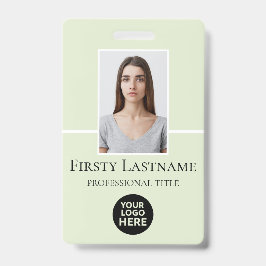 Crachá Personalizado de Funcionário, Foto, Código 