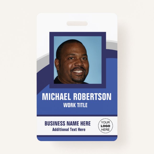 Crachá Personalizado de Funcionários de Foto (Frente)