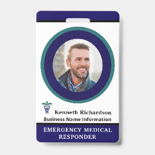 Crachá Personalizado de ID Médico do Funcionário c