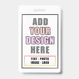 Crachá Personalizado de Identidade de Evento do Of