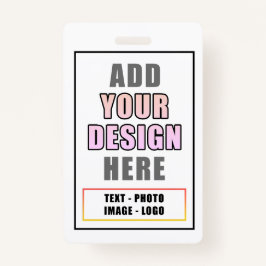 Crachá Personalizado de Identidade de Evento do Of