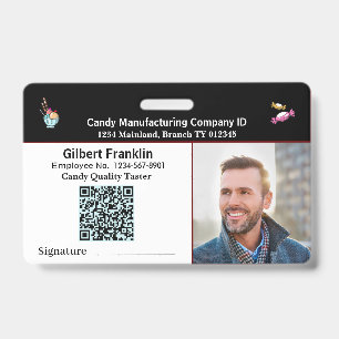 Crachá Personalizado de Identificação com Código Q