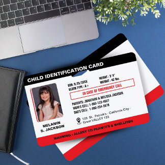 Crachá Personalizado de Identificação de Emergênci