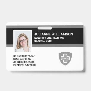 Crachá Personalizado de Identificação de Funcionár
