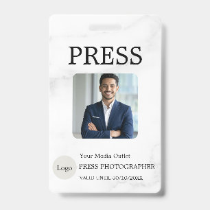 Crachá Personalizado de Identificação de Jornalist