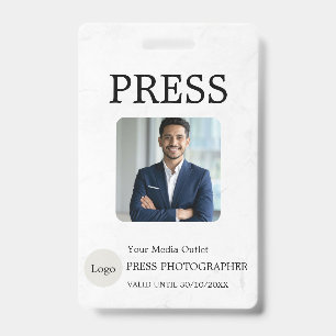 Crachá Personalizado de Identificação de Jornalist