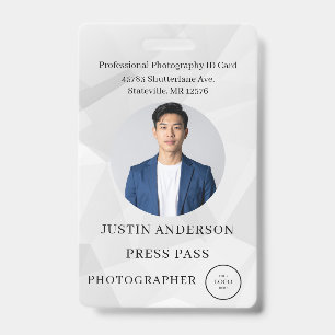 Crachá Personalizado de Identificação de Jornalist