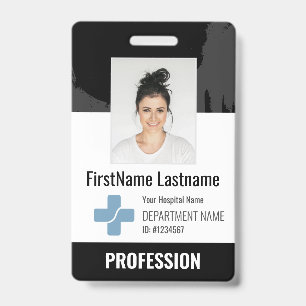 Crachá Personalizado de Médico, Enfermeira, Auxili