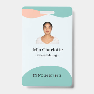 Crachá Personalizado de Nome do Funcionário, Foto,