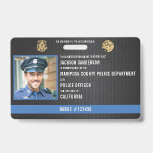 Crachá Personalizado de Oficial de Polícia Forças