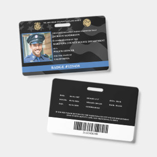 Crachá Personalizado de Oficial de Polícia Forças