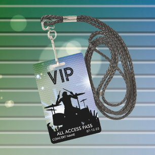 Crachá Personalizado de Todos os Acessos VIP do Sh