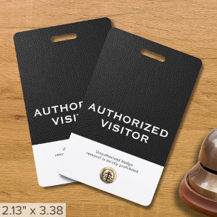 Crachá Personalizado de Visitante Autorizado