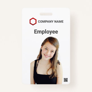 Crachá Personalizado logotipo de foto do funcionário Bar