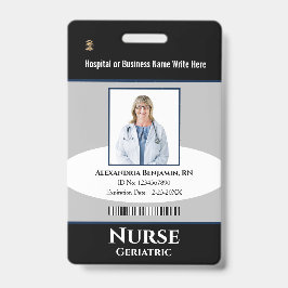 Crachá Personalizado logotipo de foto do funcionário Bar 