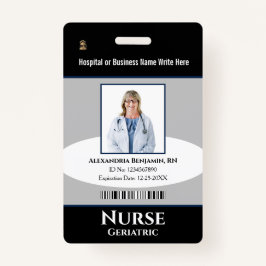 Crachá Personalizado logotipo de foto do funcionário Bar 