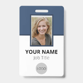 Crachá Personalizado logotipo de foto do funcionário Bar 