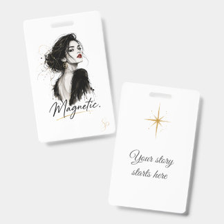 Crachá Personalizado | Magnético Vertical