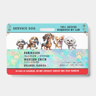Crachá Personalizado para Cão de Serviço