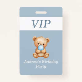 Crachá personalizado para o aniversário do bebê