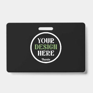 Crachá personalizado, único, elegante e minimalista hersh