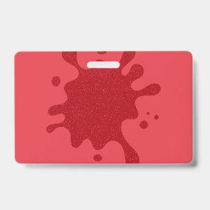 Crachá Personalizado Vermelho Tomate Splash