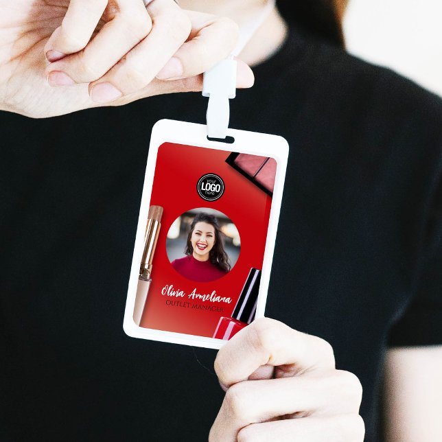 Crachá Personalizar empresa | Empresa de maquinação moder (Criador carregado)