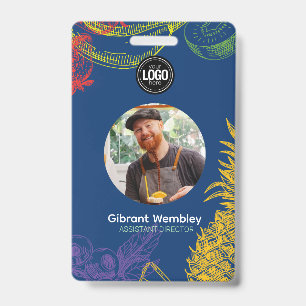 Crachá Personalizar empresa Empresa Fruta tropical