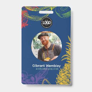 Crachá Personalizar empresa | Empresa Fruta tropical
