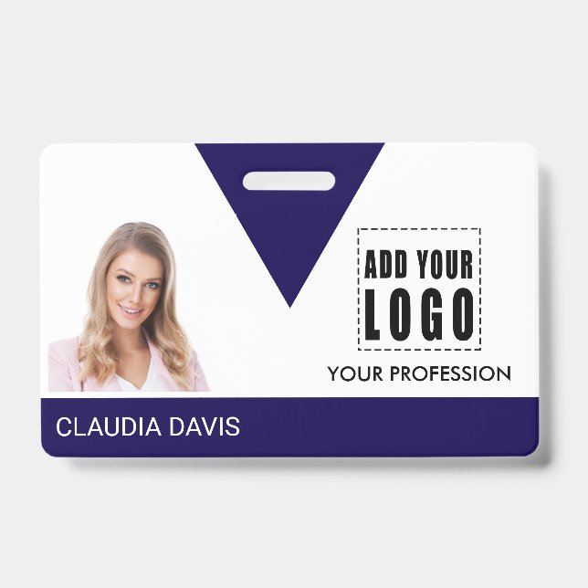 Crachá Personalizar Foto do Funcionário,Nome (Frente)