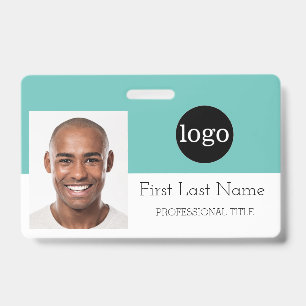 Crachá Personalizar Funcionário - Logotipo, Foto, Código